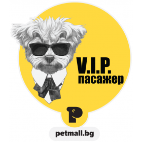 Стикер за кола V.I.P Пасажер Болонка